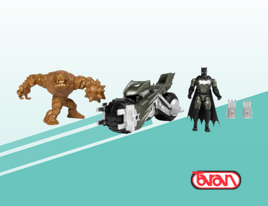 Batman - Batcycle Dos Figuras 10 Cm DC 67811