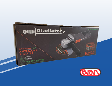 AMOLADORA ANGULAR GLADIATOR AA615-5-220 PLUS